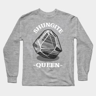 Shungite Queen Crystal Gemstone Gem Long Sleeve T-Shirt